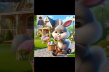 Cutest Bunny Rabbit Ride A Scooter #funny #adorableanimals