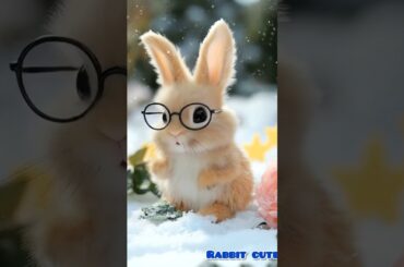 Rabbit cute #rabbit #shorts #fyp #rabbitlover #cute #funnypet #pet #ai #animal #funny #funnyvideos