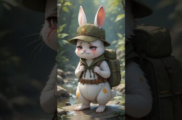 A naughty rabbit learns a lesson after irritating honeybees #cuteanimals #rabbit #moralstory