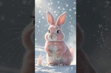 Cute Bunny Pink #animalshorts #cuteanimals #shorts