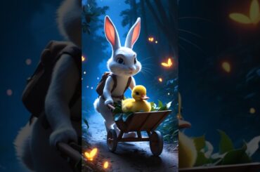 The little rabbit saved his friend the duck  #rabbit #duck #rabbitrescue #cuteanimals #animalrescue