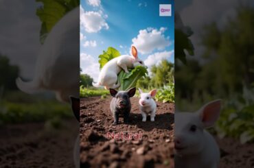 Garden Adventures  A Playful Rabbit and a Curious Piglet #pet  #cute #rabbit  #petrabbit #smallpet