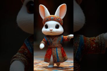 Cute Rabbit Dance Time