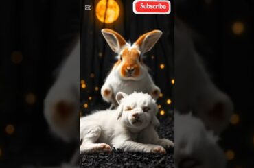 Cute Rabbit Rescues Injured Puppy and Changes Its Life Forever!