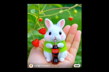 Cute rabbit drinking cola #animals #facts #natural #animals