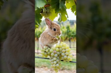 Cute Mini Rabbit Eating Grapes|So Cute Rabbit