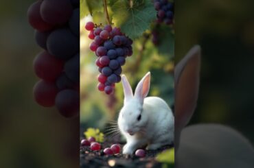 A cute rabbit eating grapes #cute #rabbit #bunny #pets #animals #asmr #petlover #pet #animal