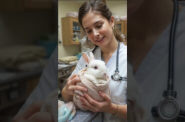 Heartwarming Rescue of a White Cute Rabbit from the Side of the Road