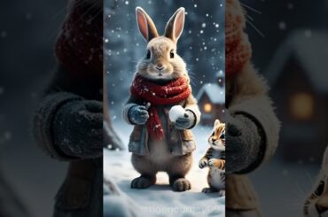 Cute Rabbit saving tiger kitten #rabbitrescue #cuteanimals #animalrescue