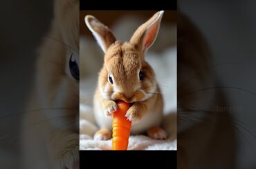 Baby Bunny eats  #funny #cute #pets