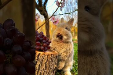 Eat rabbit fruit #animals #cute #rabbit #pets #sorts