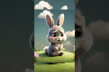 Baby bunny gets separated from his mother, and a cat comes to his rescue| #animalrescue #rabbit #ai