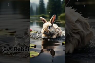 Ai Rabbits Story Shorts #animals #cute #rabbit #cat #dogshorts #ai #shorts #rescue