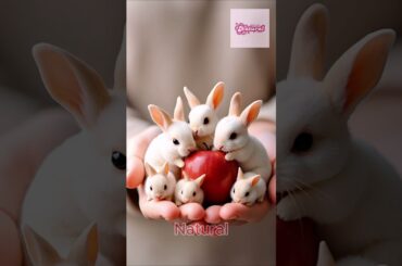 cute Rabbit eating apple in the Palm of Hand #rabbit #pets #bunny #funny #viral #cute