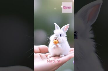Little Garden Friend Cute Bunny Holding a Tiny Carrot #rabbit #pets #bunny #funny #viralshorts #cute
