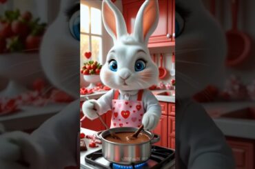 lovely mommy rabbit cooking cute bunny cute rabbit #cute #rabbit #funnybunny