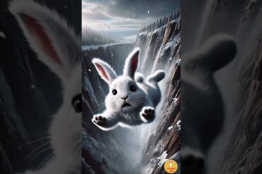 A cute cat rescue cute rabbit  #animallife#rabbitRescue #rabbit #cat  #cuteanimal #rabbitadventures