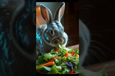 cute rabbit eat salad. Cute Pet Debut Plan#cute #animals #rabbit #bunny #pets