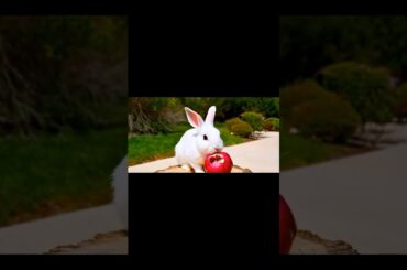 "Adorable Rabbit Enjoying a Pomegranate! | Cute Bunny Moment"#Rabbit #CuteRabbit #BunnyLover #Pomeg