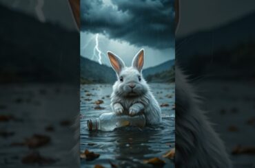 Poor Rabbit #helping #animals #ytshorts #wildliferescue #dog #cute #rabbit #shorts