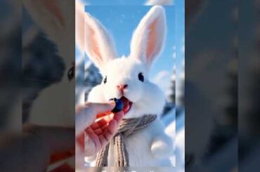 nyam nyam.  #shorts#shortvideo #shortsfeed #rabbit #cute #bunny#ai