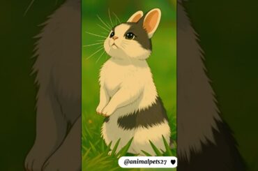 Ghibli trend with dog #ghibli #ai #trend #cute #rabbit  #shorts #trending #pets #trendingshorts