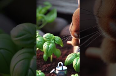 Cute Bunny Gardening | Adorable Rabbit Gardener in Action