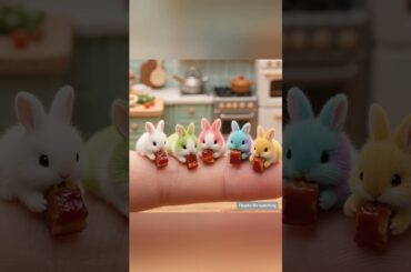 Bunny and Braised Pork: Piecing Together the Healing Puzzle of Life#shorts #ai #pets #rabbit #cute