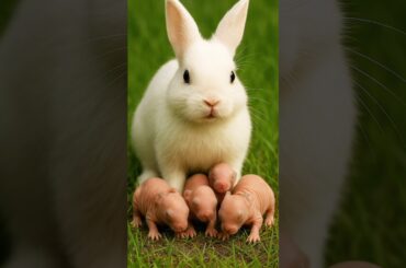 Rabbit growth - Before & After Rabbit Growing Up | Baby Rabbit 1 To 19 Days #animals #shorts