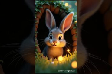 What’s Hidden Beneath the Burrow? #cartoon #cuteanimal #cute #rabbit