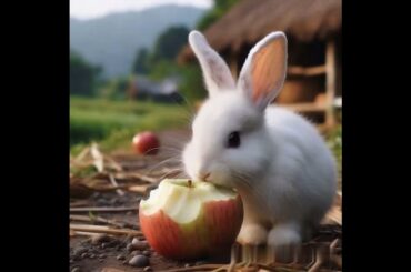 a cute rabbit eating #rabbit #cute #rabbitbreeds #mycuterabbit #pets #animals #youtubeshorts #bunny