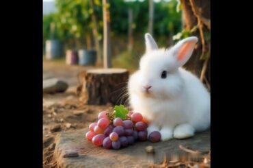 a cute rabbit eating #rabbit #cute #rabbitbreeds #animals #pets #shorts