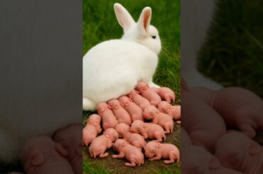 Rabbit Growth - Baby Animals 1 To 19 Days