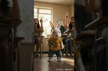 The poor bunny's DIY school backpack recipe #OOTB #cartoon #inspiration #shorts #cutebunny