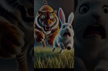 Cute Rabbit help a poor and injured baby eagle #AnimalStory #HindiStory #MoralStory #Shorts