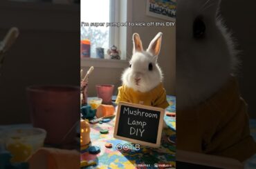 Bullied poor baby Bunny Finds a Way! rabbit's DIY desk Lamp recipe #OOTB #viralshorts #fyp