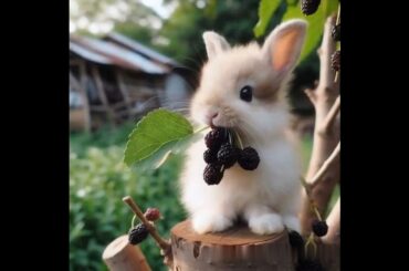 cute bunny on the tree #rabbit #mycuterabbit #cute #animals #pets #bunny