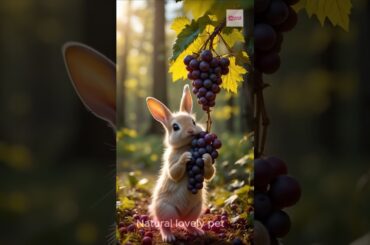 Cute & Whimsical Grape Escape in Bunnyland #cute #rabbit #animals #funny #cuteanimal #cuterabbit