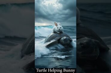 Bunny Rescue - Finally Hero Turtle Helping Bunny #BunnyRescue #CuteAnimals #AnimalRescue