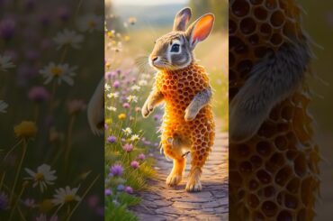 Heartbreaking to see: The cute bunny turned into a beehive! P62 #shorts #rabbit