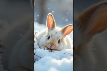 Honeydrop Bunny A Snowflake’s Journey #new #trending #trend #bunny #cute #rabbit #ai