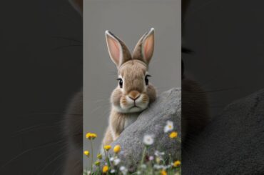 Cutest Baby Rabbit ! #animalreels #cuteanimals #shortsviral #wildlifeshorts #baby #pets