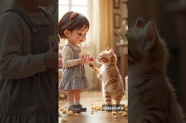 Cute cat cute baby #cat #cute #kitten #cutecat #funny #cartoon #animals #cutebaby #baby #rabbit