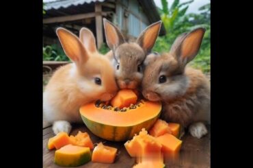 group of bunny eating #cute #animals #rabbit #pets #cuteanimals