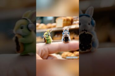 When a Bunny Meets Dark Bread: A Sweet Tale from Bitterness #cute #shorts #ai #rabbit #youtubeshorts