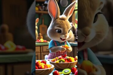 Rabbit makes delicious fruit salad #cute #mycuterabbit #cuteanimal #cutepet #cutebunny #bunny