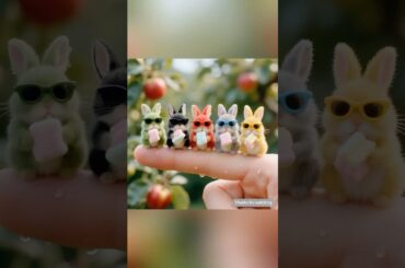 Threads of Tenderness: A Bunny’s Magical Cotton Candy Adventure #cute #rabbit #pets #shorts #ai