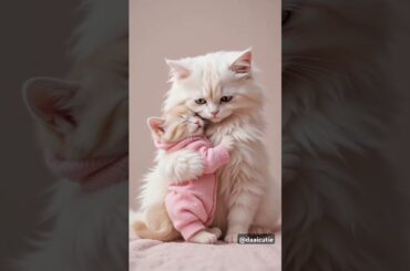 Cute cat cute baby #cat #cute #kitten #cutecat #funny #cartoon #animals #cutebaby #baby #rabbit