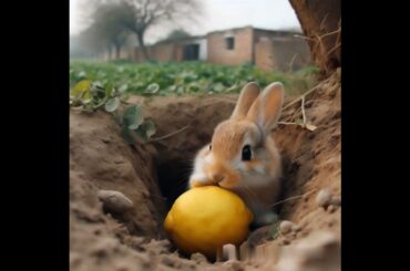 cute bunny eating lemon #rabbit #cute #animals #pets #bunny #trendingshorts