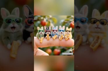 Tasty Secrets in Floppy Ears: Youtiao and Bunny’s Cozy Moments #cute #rabbit #pets #ai #shorts